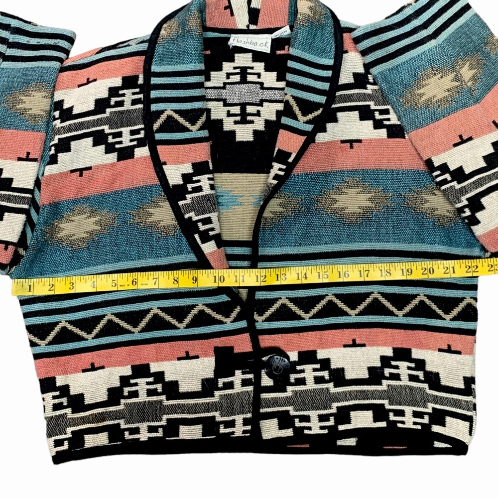 Flashback, Aztec pattern Cropped Jacket - Picture 6 of 8